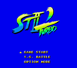Street Fighter II Turbo (beta) Title Screen